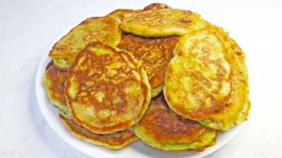Оладьи из кабачков на кефире