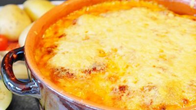 Пастуший пирог с грибами и фаршем