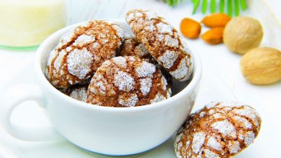 Шоколадно-кофейное печенье с трещинками Crinkles