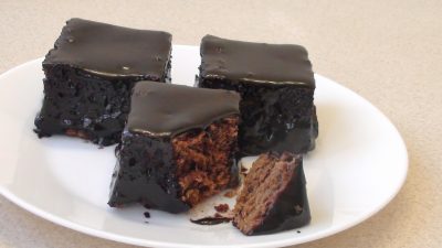 Шоколадный пирог с глазурью