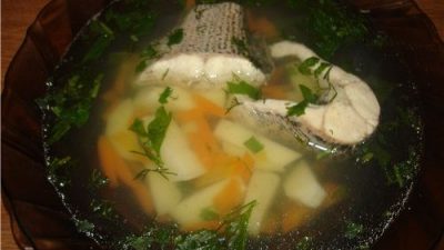 Уха из щуки и филе сома