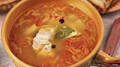 Уха ростовская из судака и рыбной мелочи