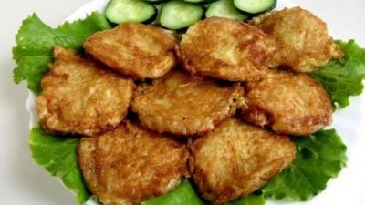 Вафельные бризольки с куриной грудкой