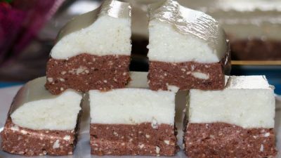 Ванильно–шоколадное желе на десерт