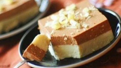 Ванильно-шоколадный десерт из творога