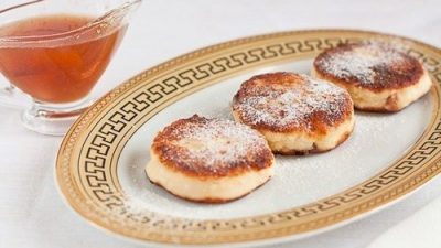 Ванильные сырники изюмом