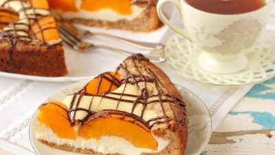Ватрушка «Нежность» с персиками