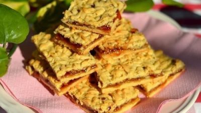 Венское печенье с клубничным джемом