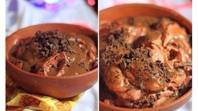 Вишнево-шоколадное мороженое с бананом