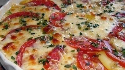 Вкусная закуска «Помидоры с грибами и сыром»