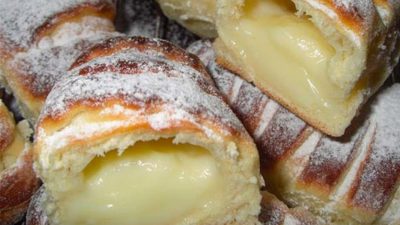 Вкуснейшие булочки с заварным кремом