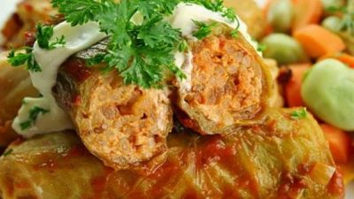 Вкусные голубцы с рисом и свининой