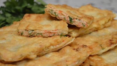 Восточные гренки на тонком лаваше