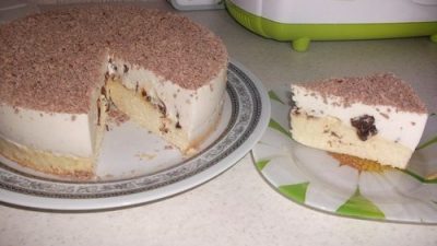 Восхитительный сметанно-творожный торт с черносливом