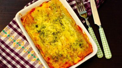 Хлебный укропно-сырный пирог