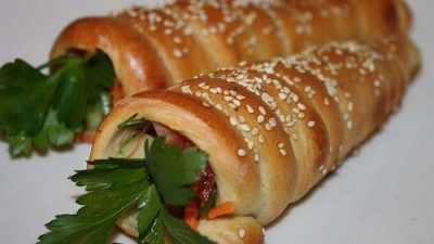 Хрустящие трубочки к салату