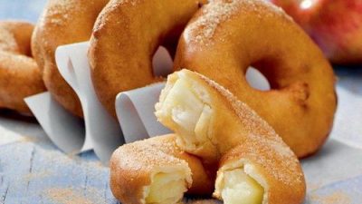 Хрустящие яблочные кольца в кляре