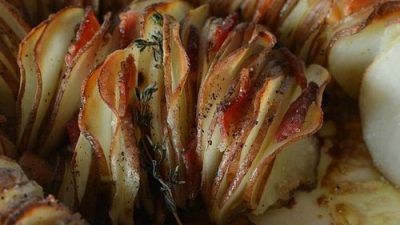 Хрустящий картофель с грудинкой