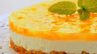 Яблочный чизкейк с желе