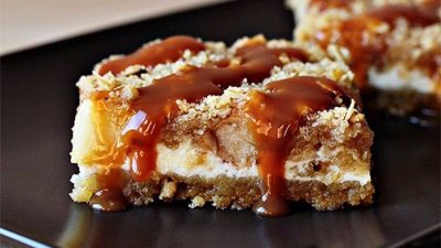 Яблочный чизкейк со сливочным сыром