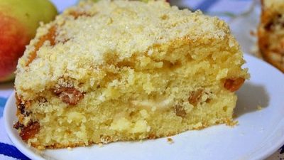 Яблочный пирог «Домашний» на сметане