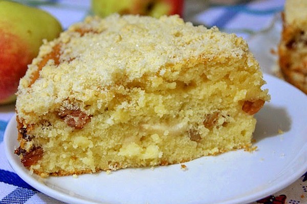 Творожный пирог с яблоками и сметаной — рецепты | Дзен