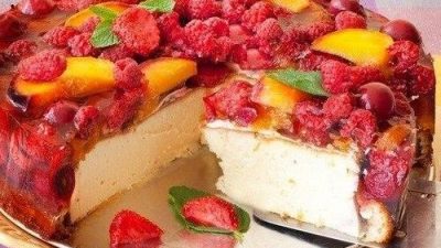 Ягодный чизкейк в духовке