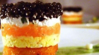 Закуска из икры и яиц