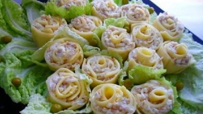 Закуска из сыра «Розы для милых дам»