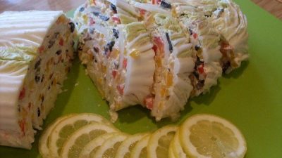 Закуска «Пекинская мозаика» с сыром