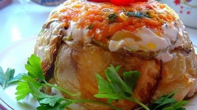 Закусочные кабачковые тортики