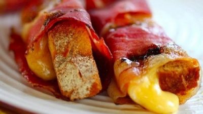 Закусочные трубочки из бекона