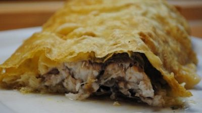 Запеченная рыба в тонком лаваше