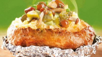Запеченный картофель с начинками в духовке