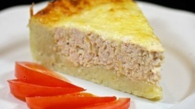 Запеканка из картофеля с фаршем из индейки