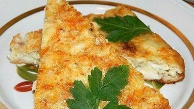 Запеканка из куриной грудки с сыром в духовке