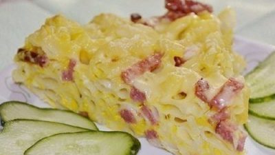 Запеканка из макарон по-деревенски
