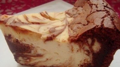 Запеканка с творогом и темным шоколадом