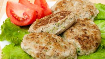 Жареные курино-овощные котлеты