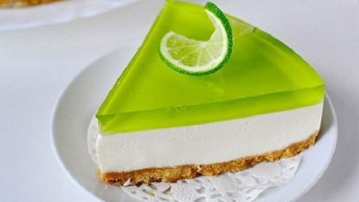 Желейный торт с лаймом без выпечки